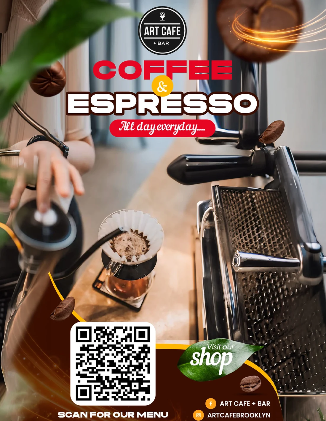 Art Café espresso promotion