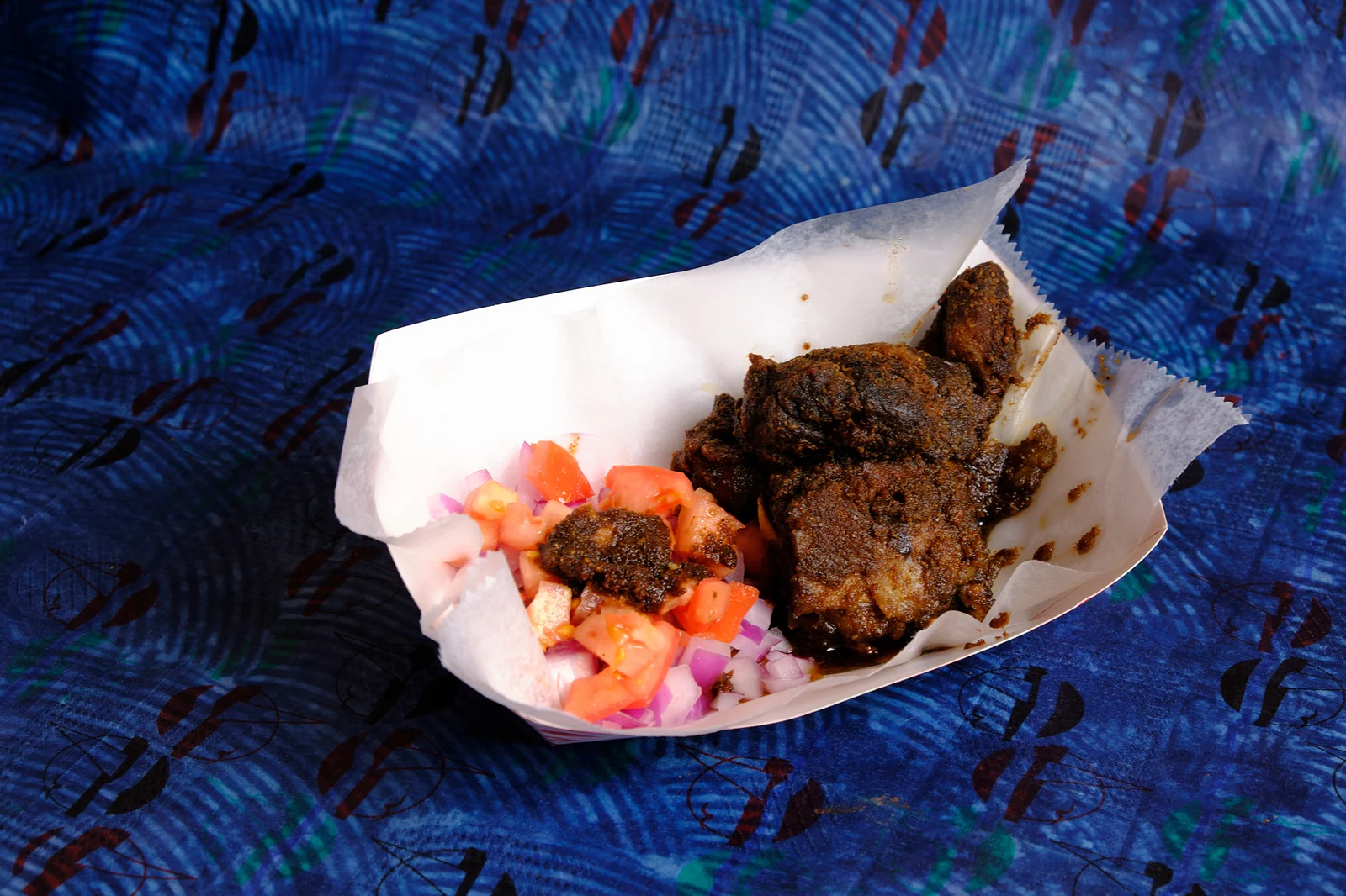 Goat suya meal at Art Café